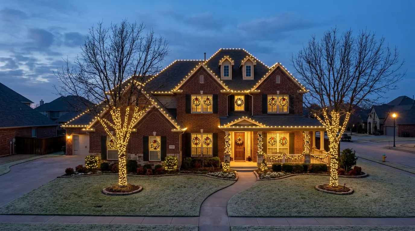 Residential Christmas Light Installation
